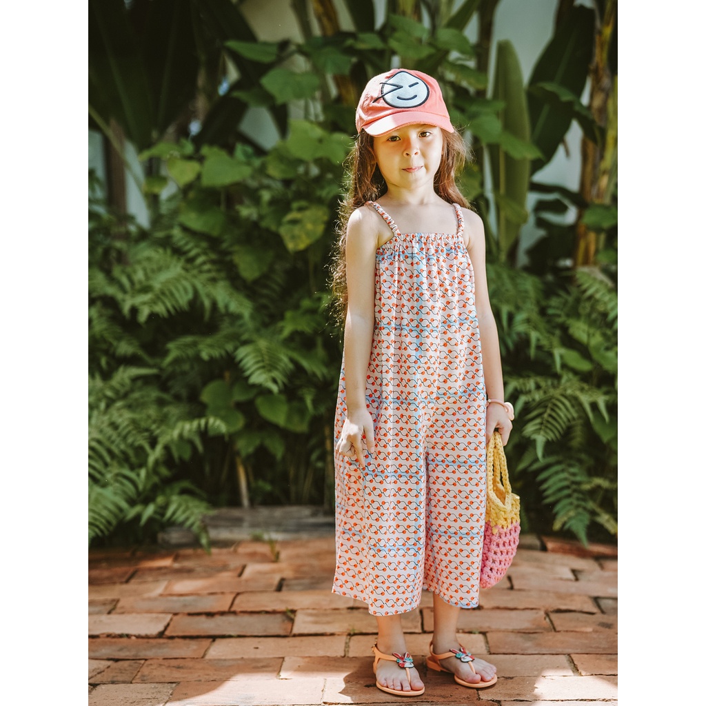 Quần áo trẻ em cô gái jumpsuit quần áo trẻ em cô gái jumpsuit không tay 2023 mùa hè phong cách mới bé dễ thương bunny in jumpsuit