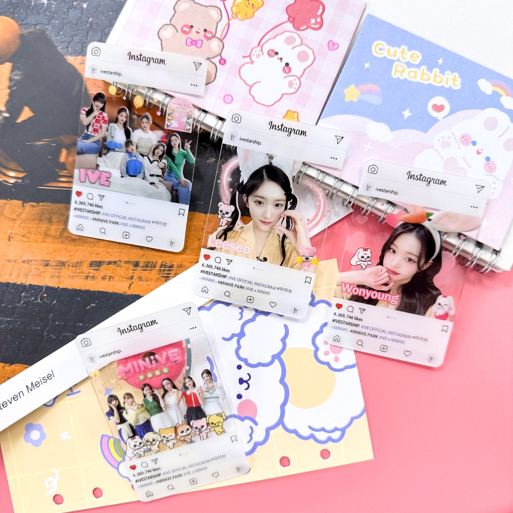 8 cái / bộ en-hypen album mới dark blood ive minive ins photocards trong suốt pvc lomo thẻ kpop bưu thiếp vận chuyển nhanh ym