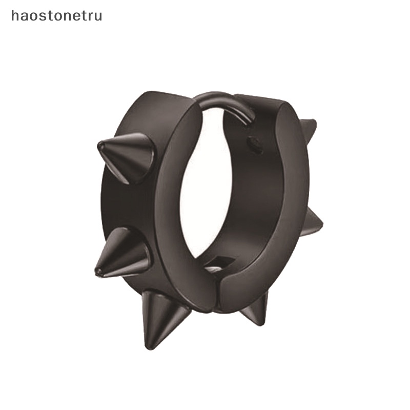 Ru gothic đen thép không gỉ kẹp tai multi-shape mặt dây chuyền bông tai cho nam giới phụ nữ punk ear hoop trang sức thời trang n