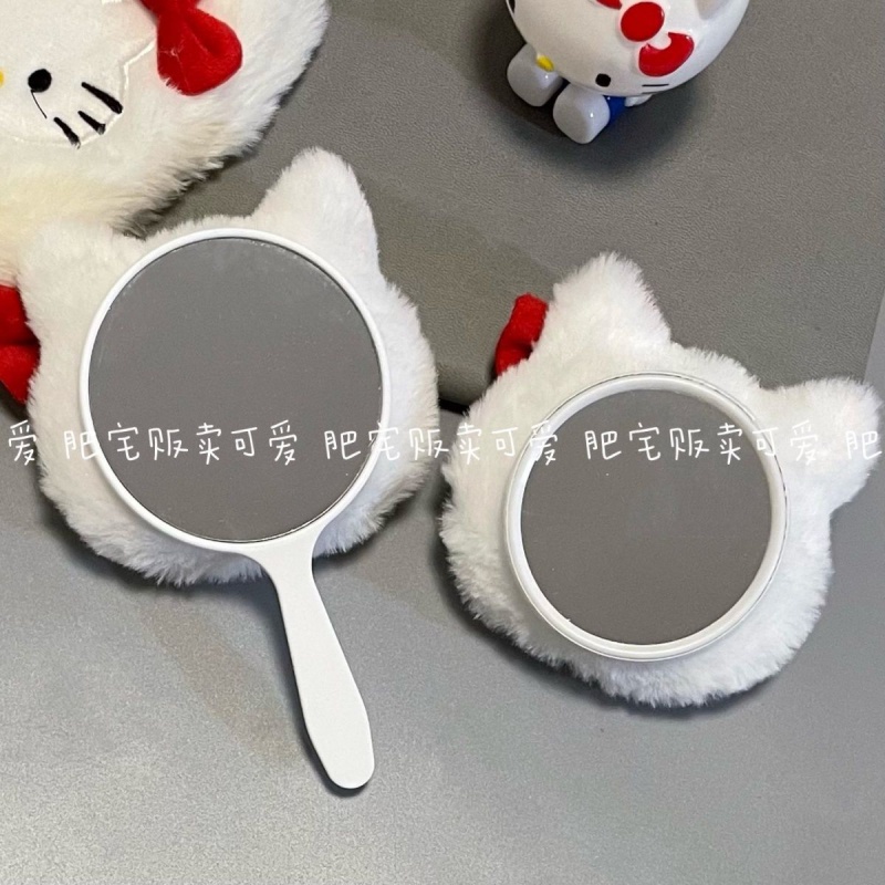 Gương trang điểm sanrio phim hoạt hình hellokitty hand-hold gương cầm tay dễ thương gương cầm tay lãng mạn của cô gái gương trang điểm món quà sinh nhật tốt