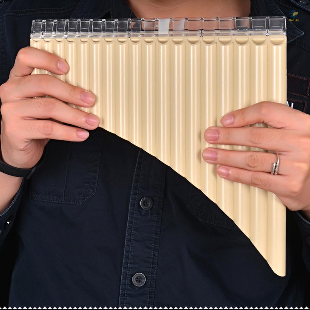 3elife 18 pipe pan flute panpipes c key pan pipes with mouthpiece cho học sinh mới bắt đầu
