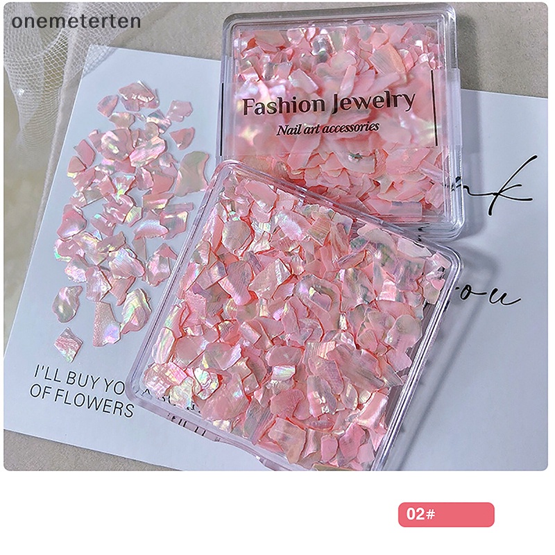 Rten aurora nail shell sequins lấp lánh gradient symphony polarized flakes symphony abalone shell diy nail decoration n