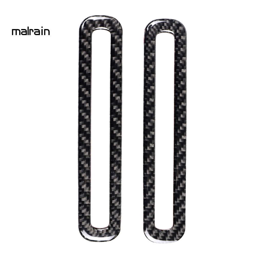 1 Cặp Miếng Dán Trang Trí Lỗ Thông Khí Cửa Xe Hơi Ford Mustang Bằng Sợi Carbon