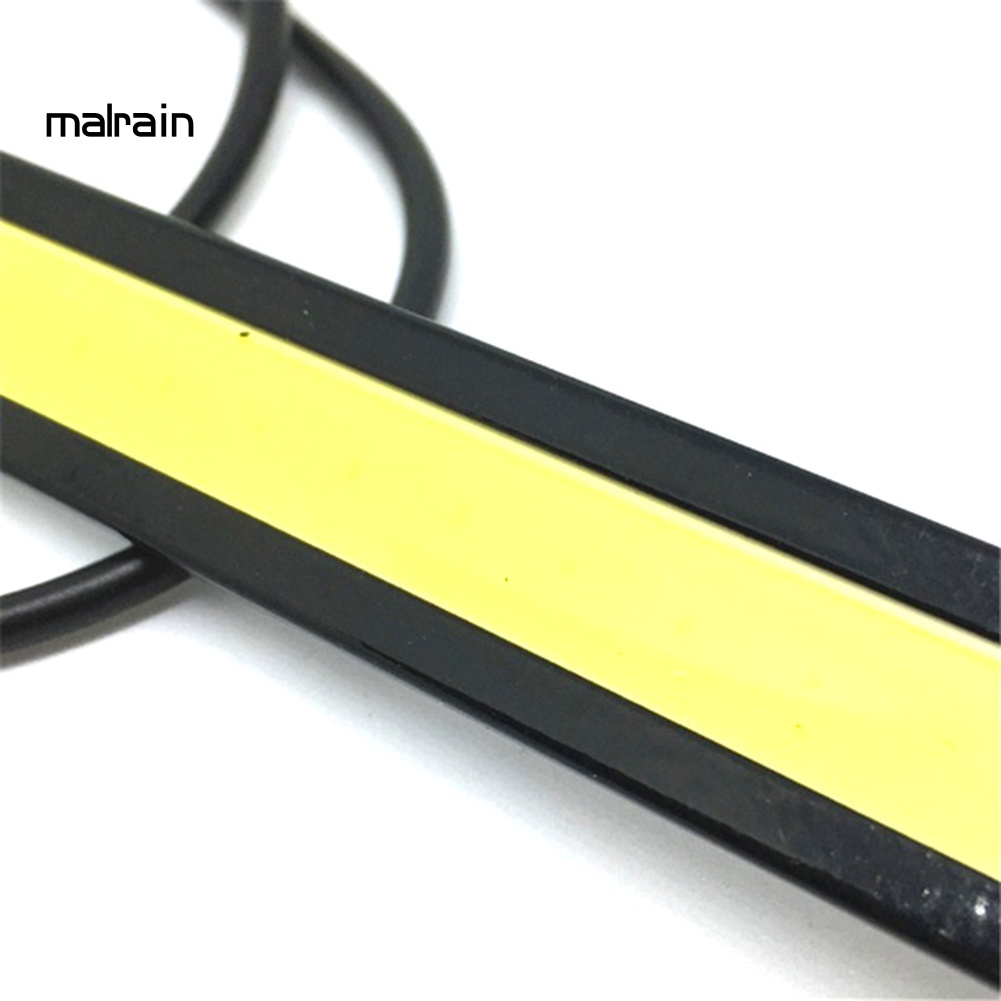 Bộ 2 Dải Đèn LED COB 17cm Chống Nước Phá Sương Mù Chạy Ban Ngày Cho Xe Hơi