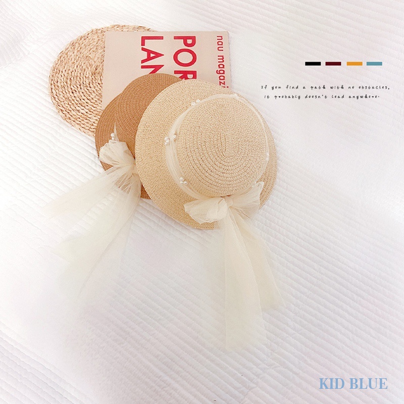 Mũ Cói Rộng Vành Chống Nắng Thiết Kế Mới Thời Trang Mùa Hè Dành Cho Bé