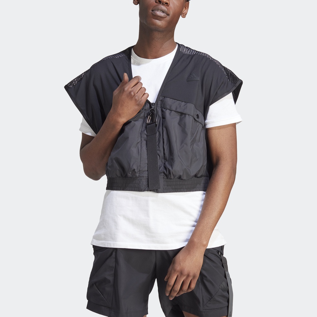 Adidas Phong cách sống Áo Gile Premium City Escape Nam Đen IC6735