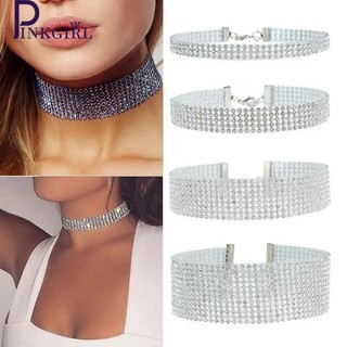 Vòng cổ choker đính đá lấp lánh đơn giản sáng tạo cá tính