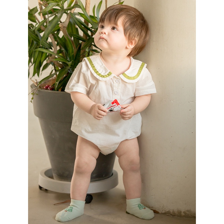 Set 3 đôi tất cotton KOKOROCARE chống trượt in hình nấm dễ thương cho bé MSW-105 XS / S 0-3 tuổi