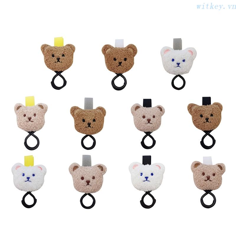 Móc Treo Đồ Gắn Xe Đẩy Em Bé Hình Gấu Hoạt Hình Tùy Chỉnh Tiện Dụng