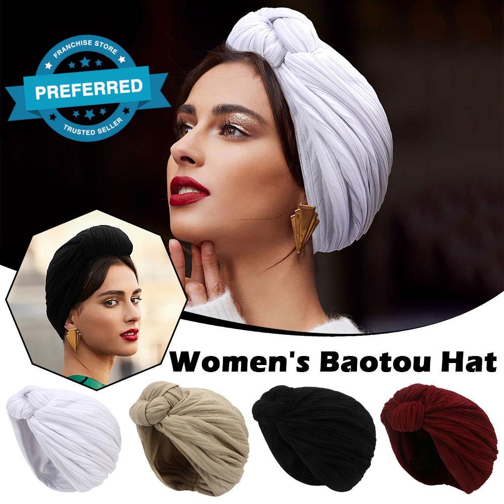 Mũ Lụa Thắt Nút Phong Cách Âu Mỹ Cho Nữ V6O9