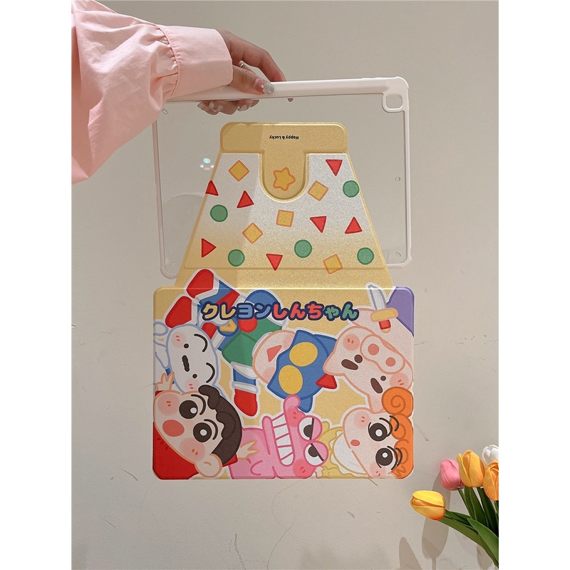 Bao Da Máy Tính Bảng In Hoạt Hình Shin chan Cho Ipad 10.2 / 12.9 Ipad 10Th Mini 6 Ipad Air 1 Air 4 / 5 Pro 11 / 10.5 Ipad 5Th Ốp