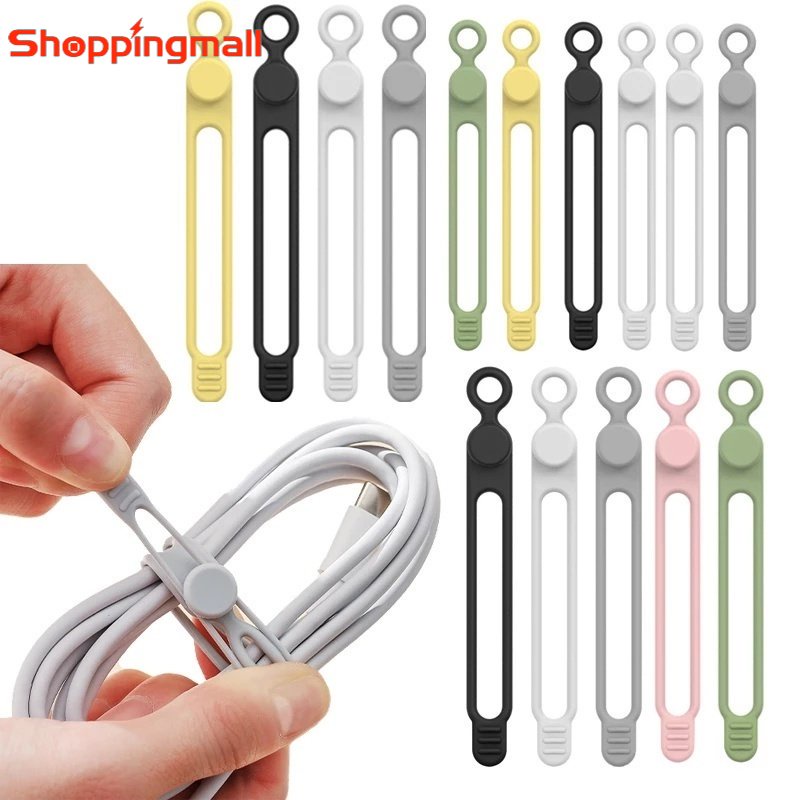 Dụng Cụ Sắp Xếp Dây Cáp Bằng Silicone / Tái Sử Dụng Được