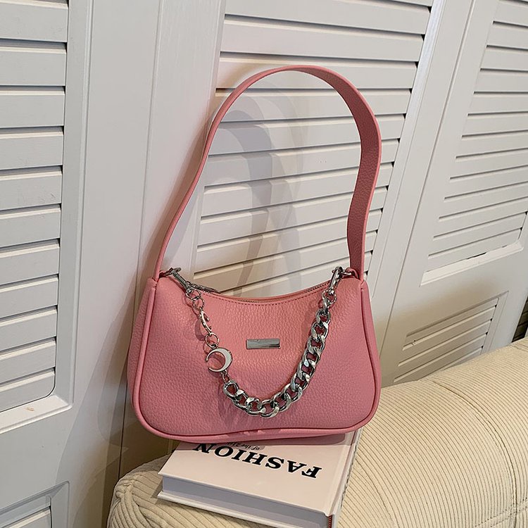 Túi Xách Đeo Vai Phối Dây Xích Thời Trang Pháp Cao Cấp Cho Nữ