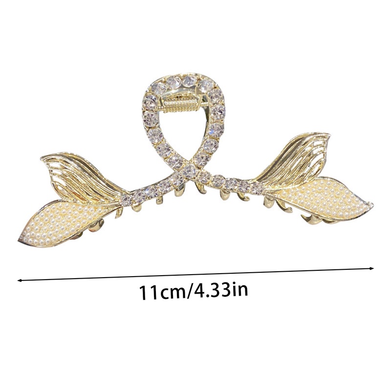 Kẹp Tóc Đuôi Cá Đính Ngọc Trai Thời Trang Cho Nữ