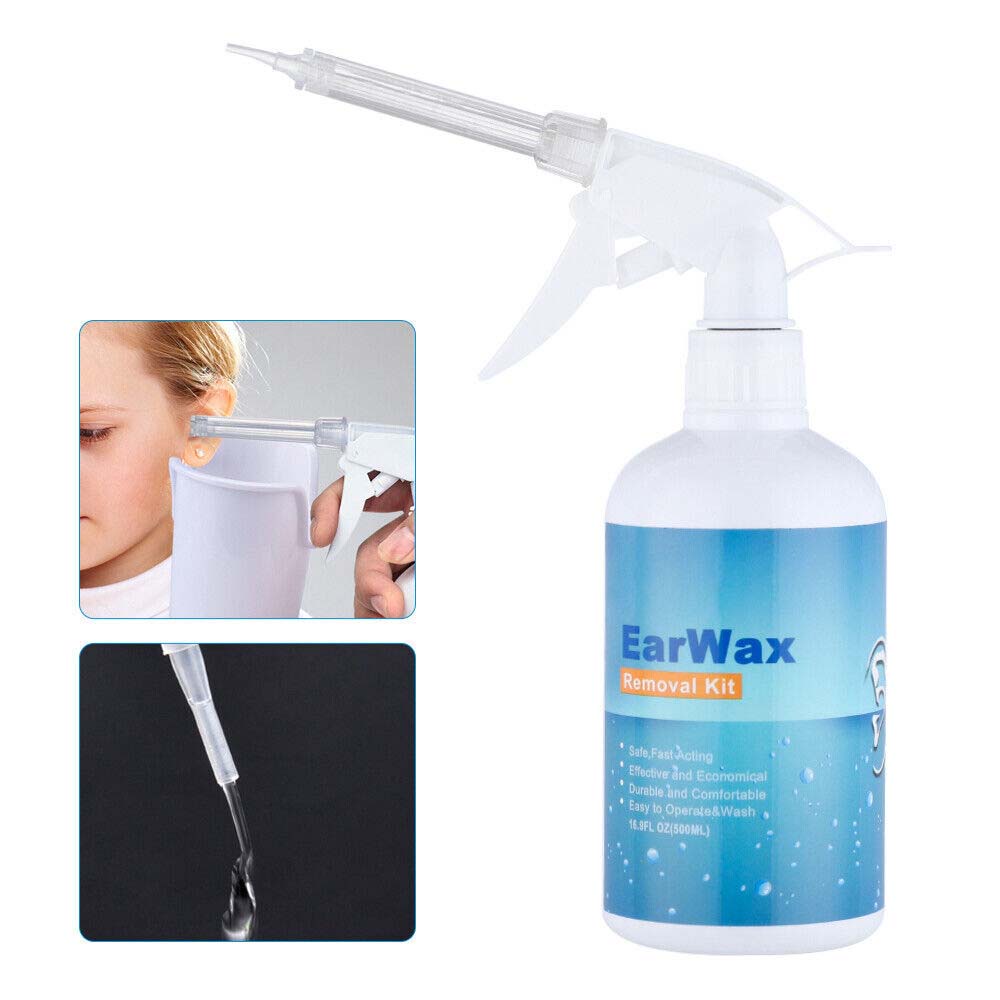 Ear Wax Removal Kit Ear Irrigation Cleaning Kit For Ear Pick Irrigation Washer Bottle System Ear Cleaning, Water Syringe Kit