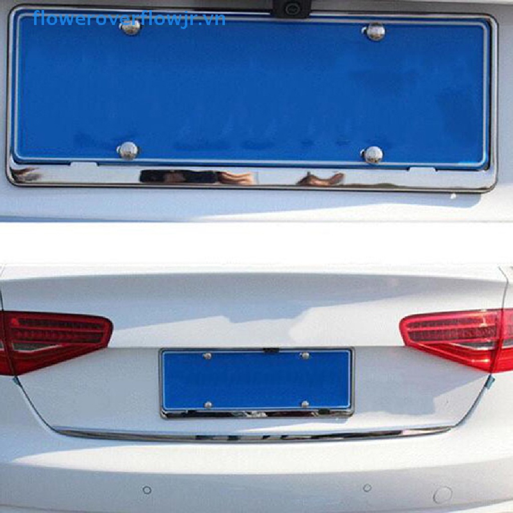 Set 4 Ốc Vít Bằng Hợp Kim Chrome Gắn Biển Số Xe Hơi Chống Trộm