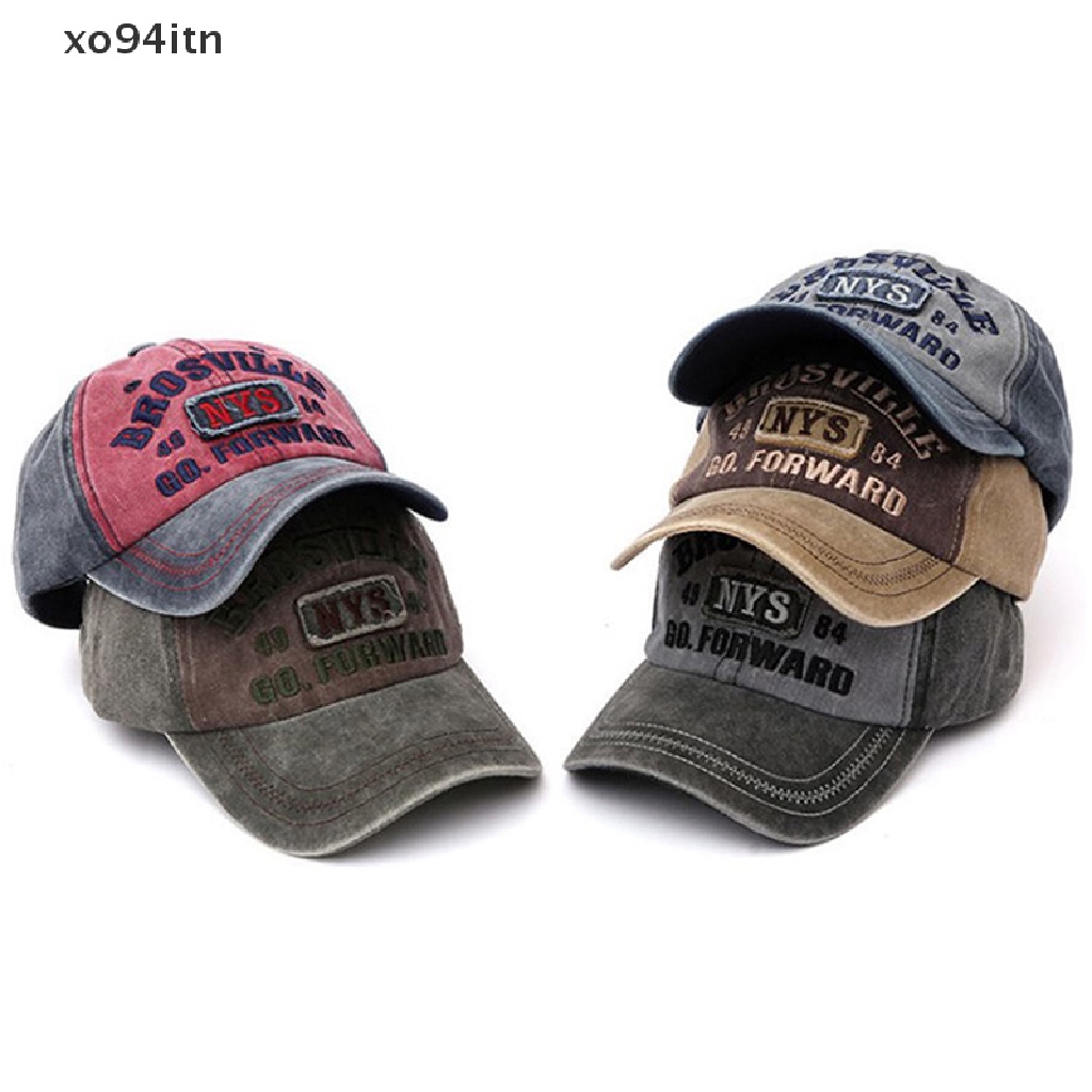 Mũ Lưỡi Trai Cotton Thêu Chữ Dad Trucker Phong Cách Retro Cho Nam Nữ