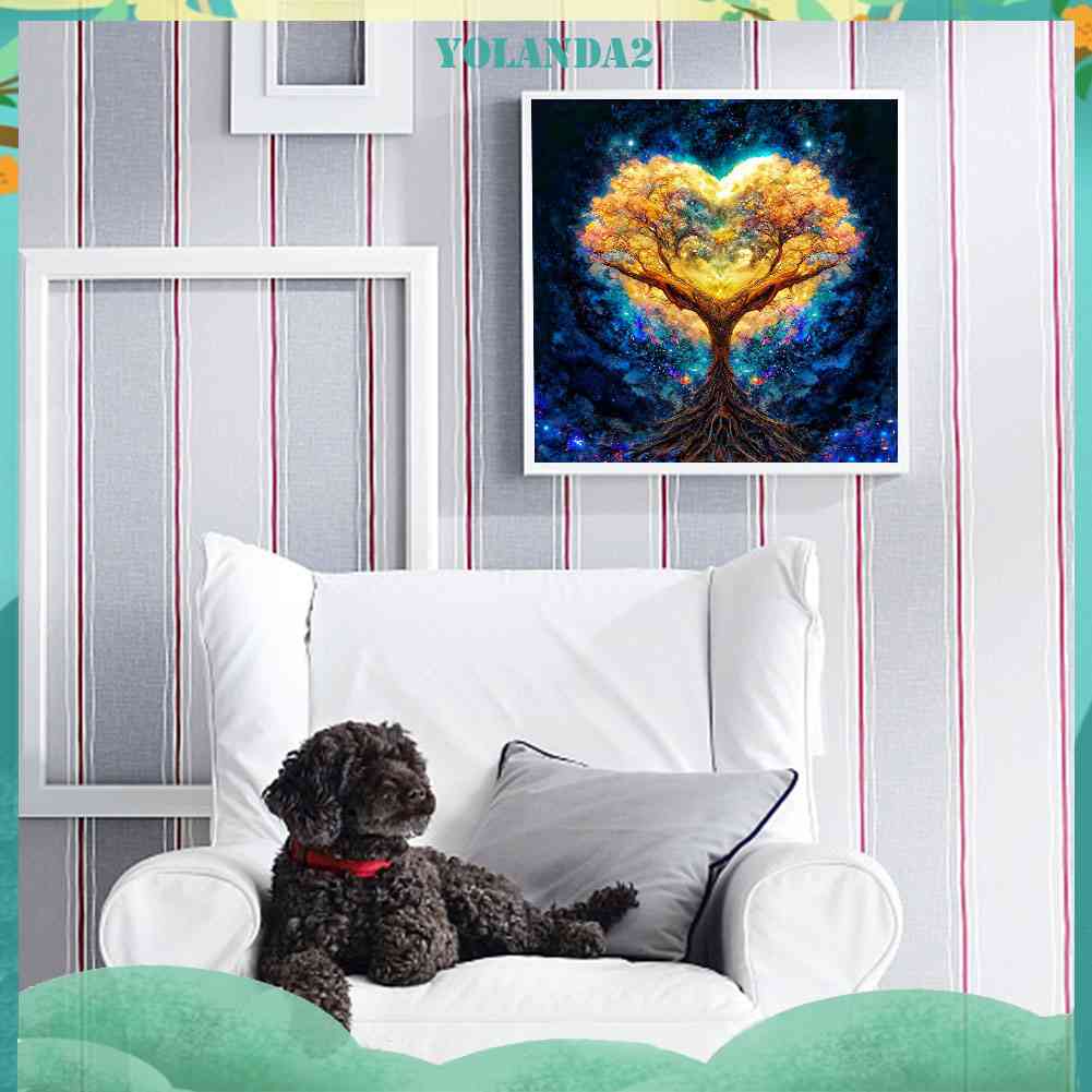 Bộ Tranh Đính Đá 5D Toàn Diện Họa Tiết Trừu Tượng Độc Đáo DIY Dùng Trang Trí Nhà Cửa