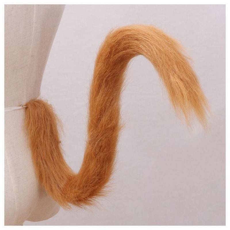 Long Hair Cat Tail Cute Cosplay Anime Cat Ear Maid Laurie Lolita Cute Accessories Cat Tail Can be Concave Shaped Multi Color Optional Cos Accessories Props