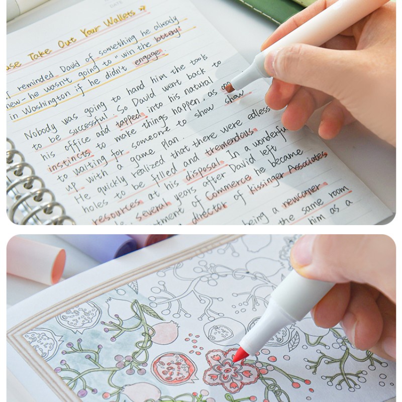 Set 4 Bút Đánh Dấu Nhiều Màu Sắc Đáng Yêu Dành Cho Văn Phòng / Trường Học