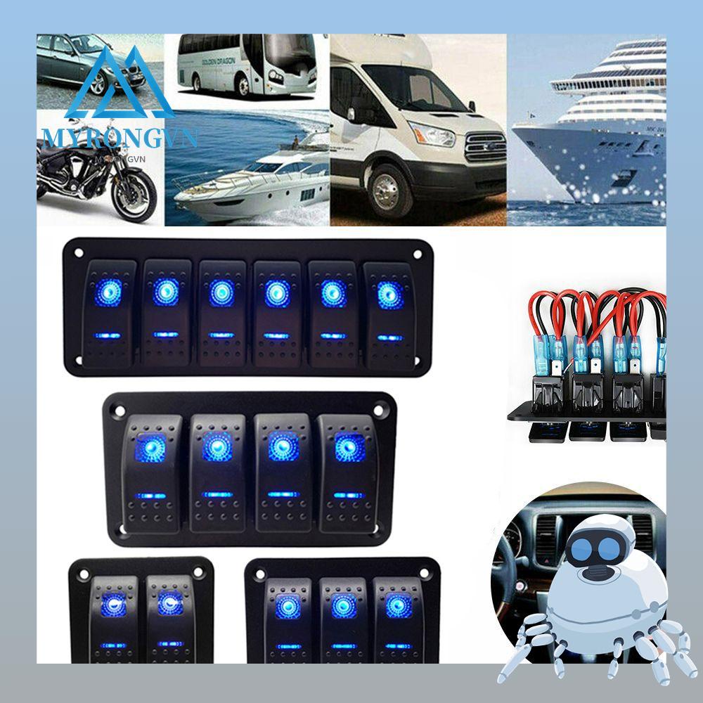Bảng Công Tắc Đèn LED RV 12V / 24V Dùng Sửa Chữa Xe Hơi / Tàu Thuyền