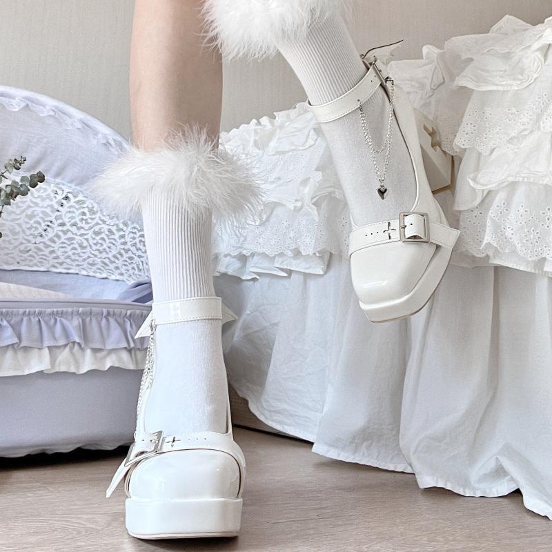 Giày Cao Gót Thiết Kế Đế Dày Cao Cấp Thời Trang Theo Phong Cách Lolita