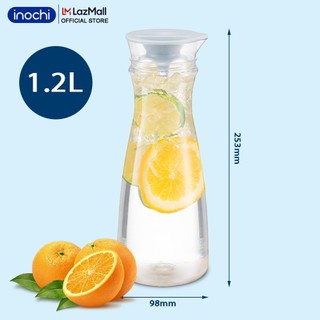 Bình nước Yama inochi 1.2 Lít - Bình nước để bàn - Bình đựng nước - bình nước nhựa nguyên sinh khử Ag+ quà tặng từ Nestl