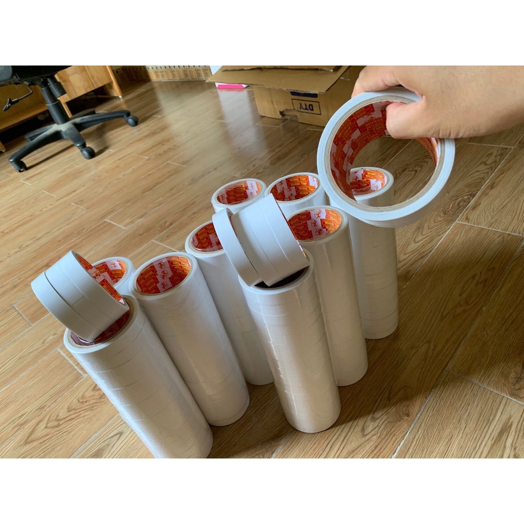 Sale45%  Băng keo 2 mặt siêu dai siêu dính siêu rẻ khổ 5cm x2cm x1cm x 10m