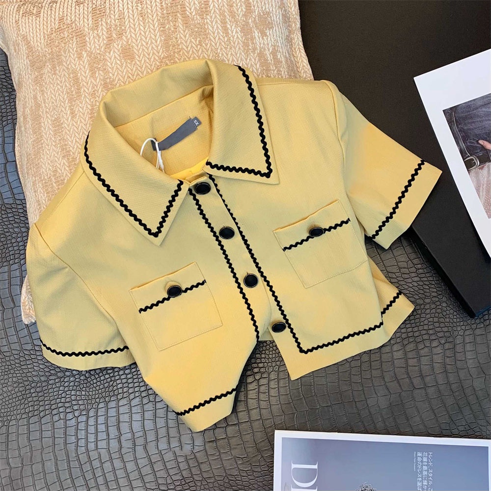 Set Đồ Thời Trang Mùa Hè 2023 Gồm Quần Short + Áo Tay Ngắn Phong Cách Mới Cho Nữ