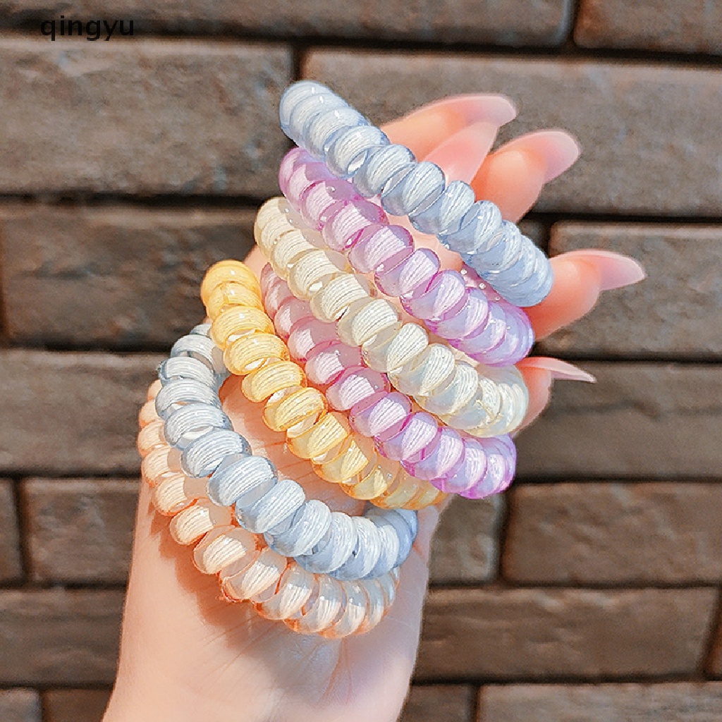 Dây Buộc Tóc Màu Thạch Trong Suốt Phong Cách Hàn Quốc Cho Nữ