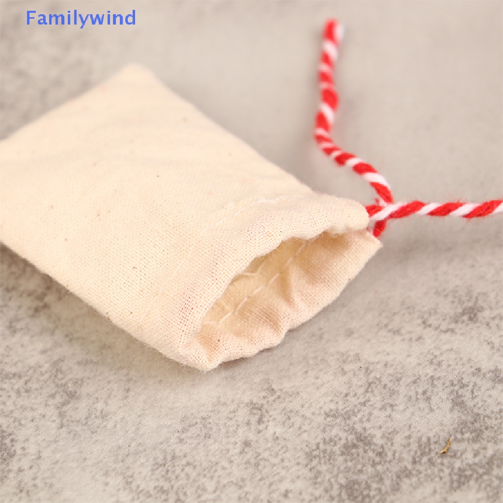 1 Túi Rút Mini Đựng Quà Trang Trí Nhà Búp Bê