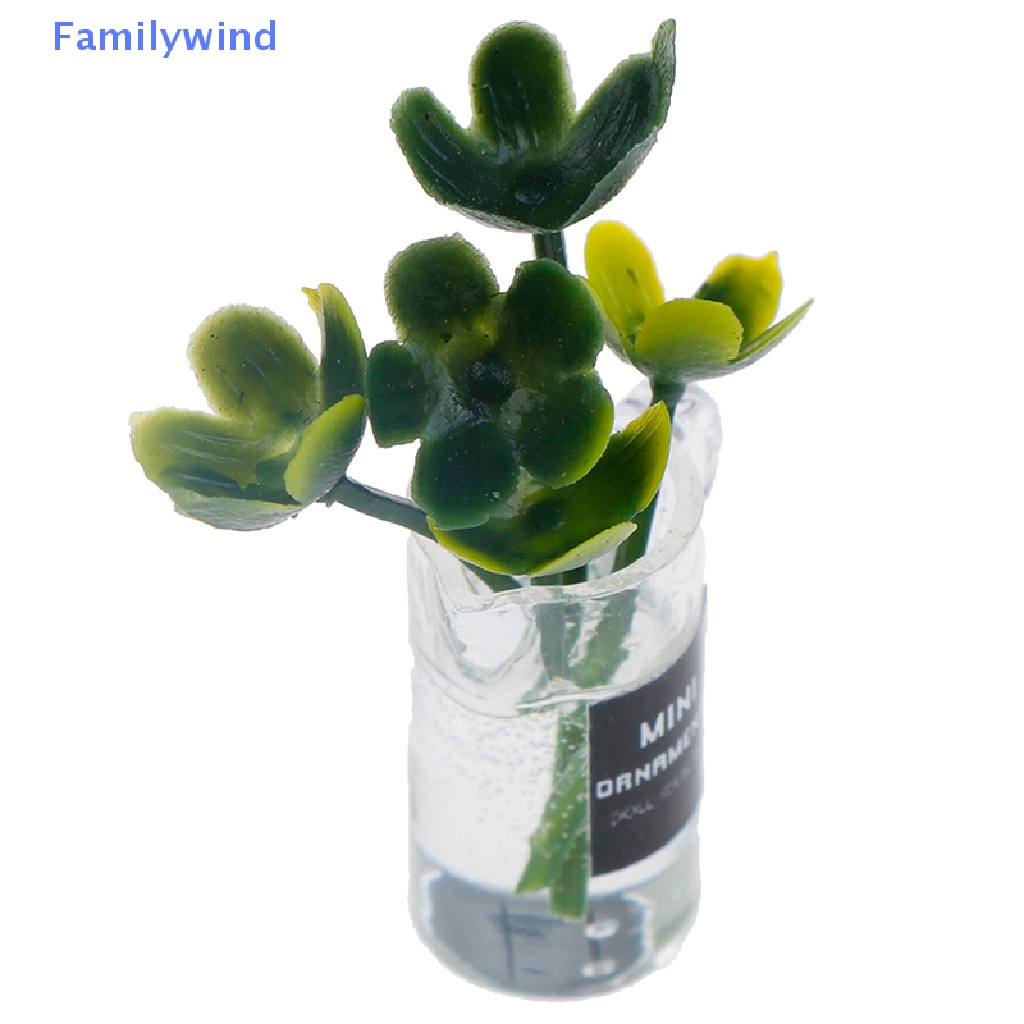 Set 3 Chậu Cây Trong Suốt Dùng Để Trang Trí Nhà Búp Bê 1: 12