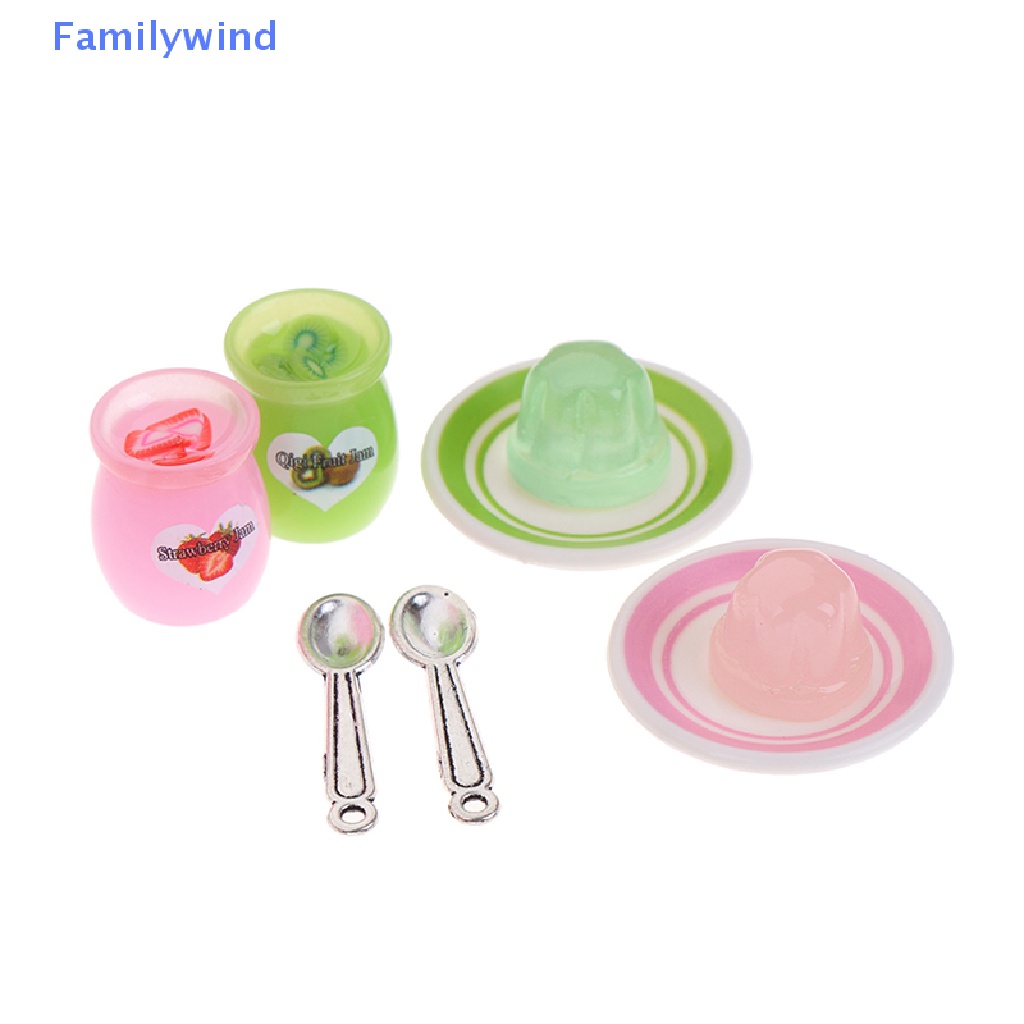 Set 4 Mô Hình Bánh Pudding Tỉ Lệ 1 / 12 1 / 6 Cho Nhà Búp Bê