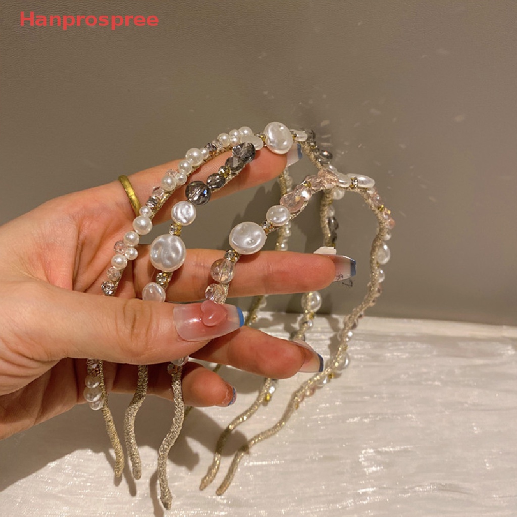 Băng Đô Đính Ngọc Trai Chống Trượt Thời Trang Dành Cho Nữ