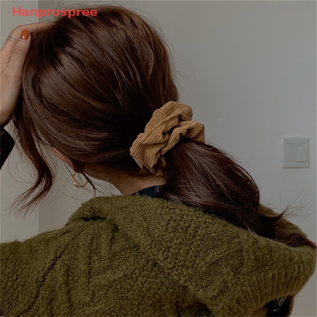 Dây Buộc Tóc Co Giãn Bằng Nhung Màu Sắc Ngọt Ngào Cho Nữ