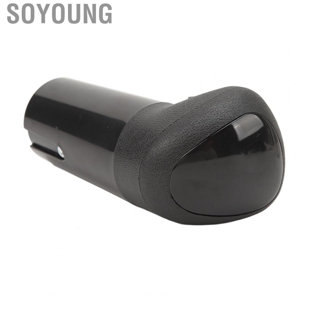 Soyoung Car Shift Knob  ABS A6909 Professional Black Lever Exquisite Appearance Lightweight for Vehicle
