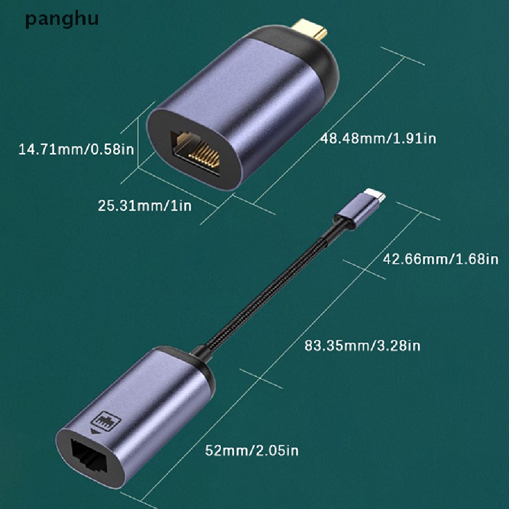 Đầu Chuyển Đổi USB Type C 3.1 RJ45 Chuyên Dụng Chất Lượng Cao