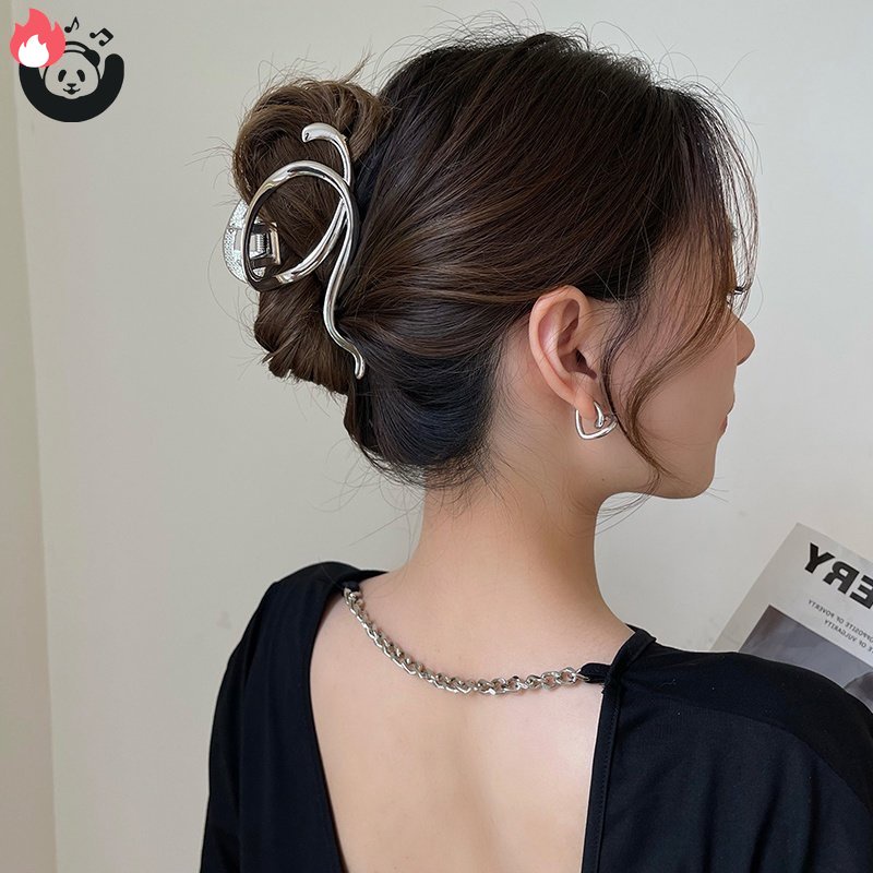 Kẹp Tóc Kim Loại Màu Vàng / Bạc Thời Trang Dành Cho Nữ