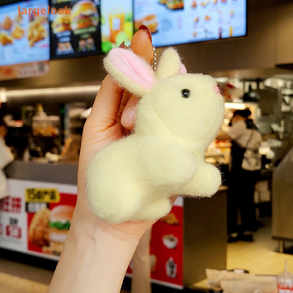 1 Móc Khóa Thỏ Nhồi Bông Dễ Thương