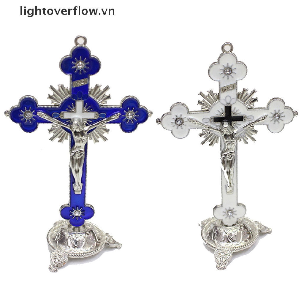 [lightoverflow] Tượng Chúa Jesus Christ On The Đứng Trên Tường Cổ Điển [VN]