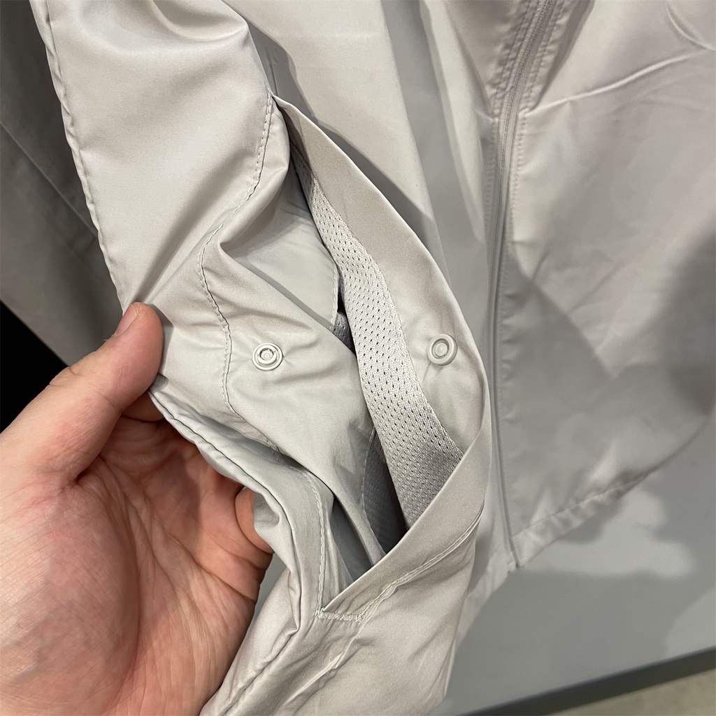 AIR JORDAN Áo Khoác Thể Thao 100% polyester Thêu Họa Tiết Chống Gió Cổ Đứng Cho Nam