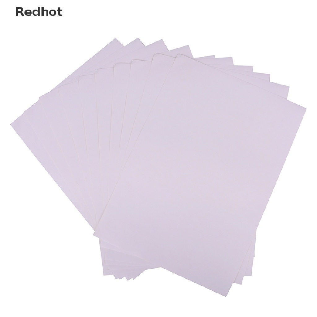 &lt; Redhot &gt; Set 10 Tấm Giấy In A4 Màu Trắng Mờ Tự Dính Có Thể Bán Chạy Dùng Trong Văn Phòng