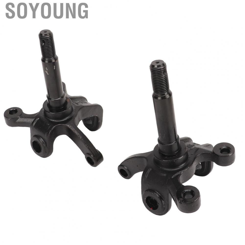 Soyoung Wheel Stub Axle Strut  Anti Deformation Durable High Hardness Steering Knuckle Spindle 2 Pcs for 110cc 150cc 200cc 250cc ATV
