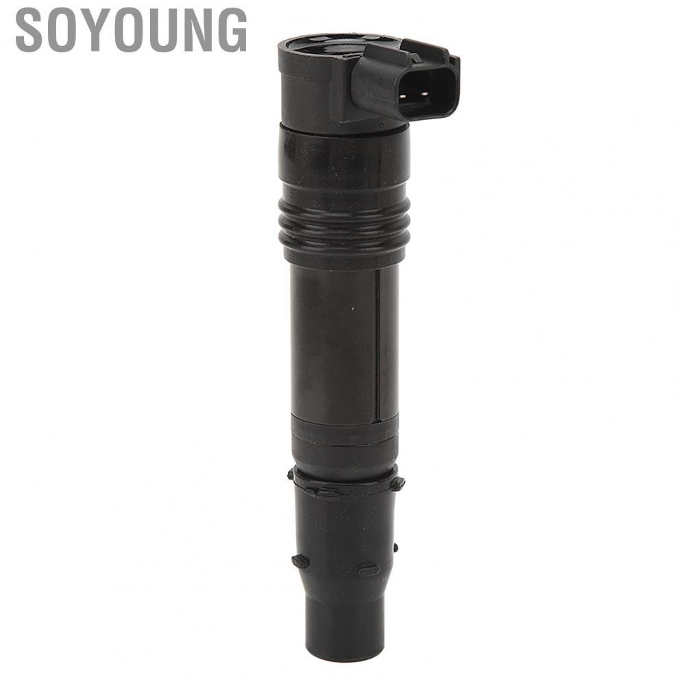 Soyoung Motorcycle Ignition Coil  Compact Structure Anti Aging 21171 0005 Reliable Black for Motorbike