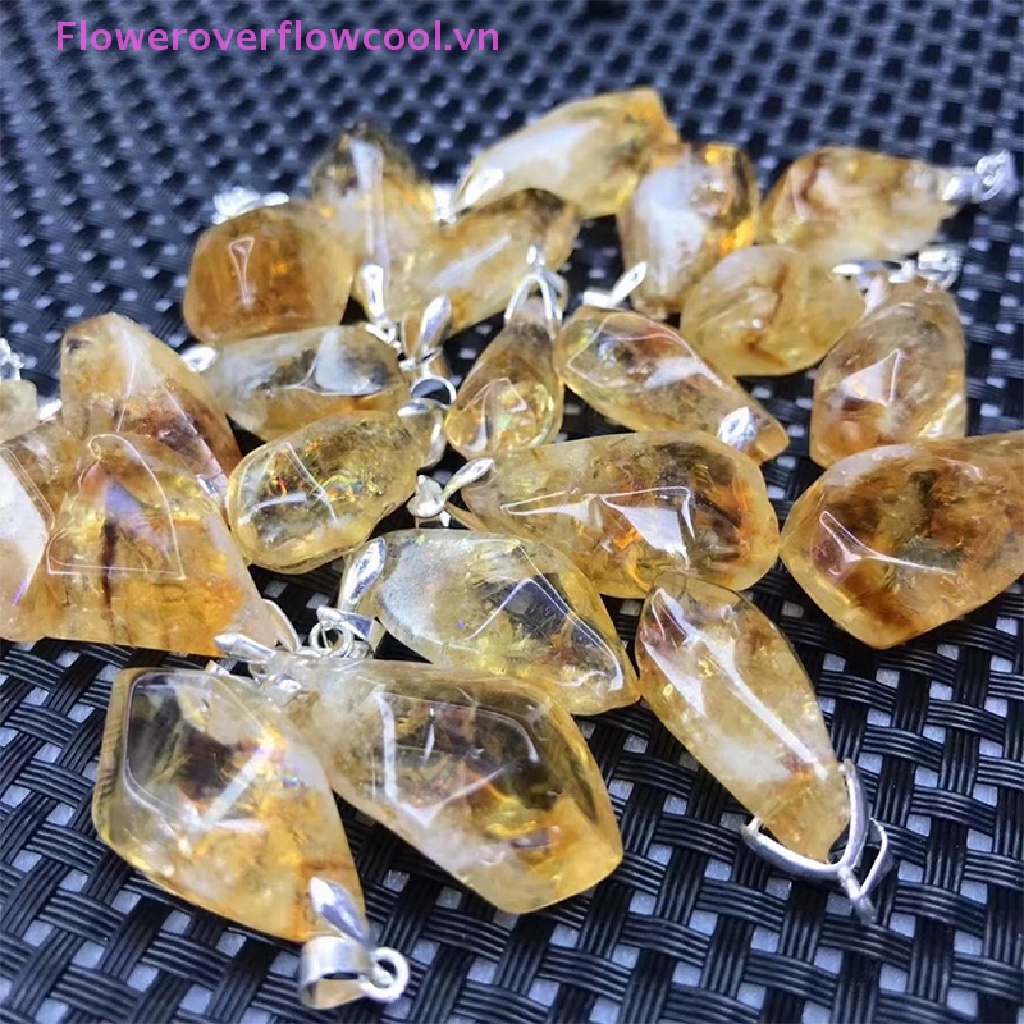 Mặt Dây Chuyền Đá Citrine Tự Nhiên COOLLADY