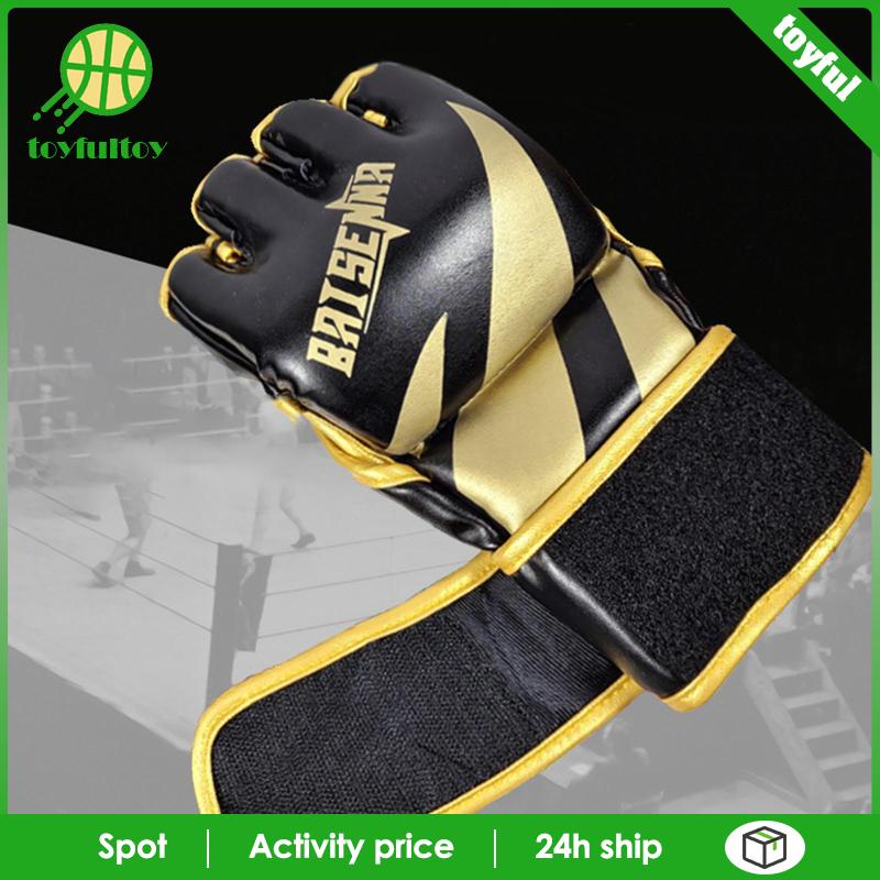 Găng Tay Hở Ngón Tập Đấm Bốc Chuyên Dụng