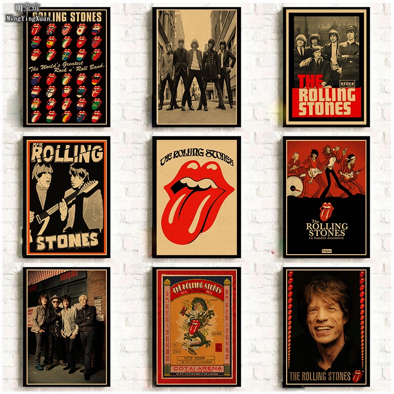 Poster Treo Tường Trang Trí In Hình Nhóm Nhạc rock big mouth Cá Tính