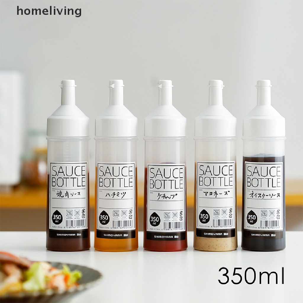 Chai Đựng Gia Vị Dạng Bóp 350ml Có Nắp Đậy Tiện Dụng Cho Nhà Bếp