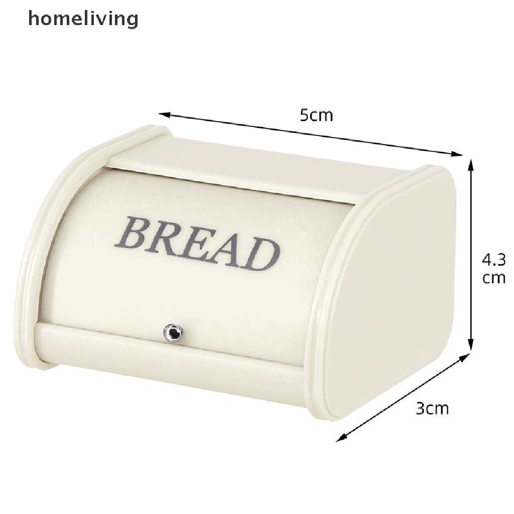 Mô Hình Hộp Bánh Mì Mini Bằng Nhựa Tỉ Lệ 1: 6 Dùng Trang Trí Nhà Búp Bê