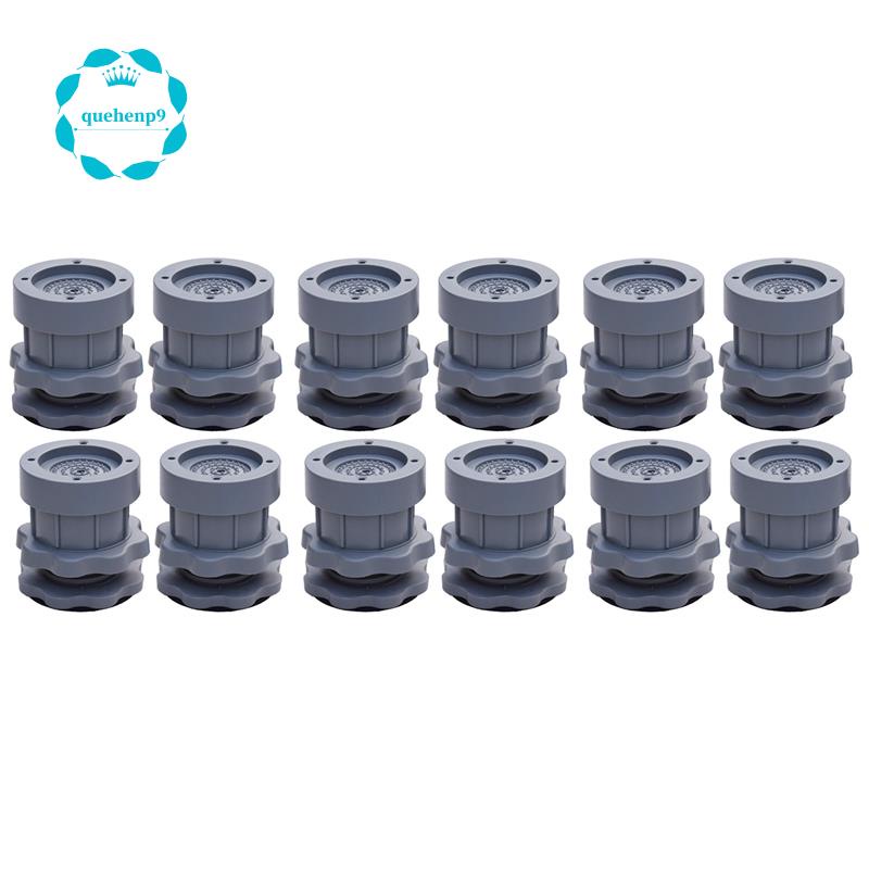 Set 12 Miếng Lót Chân Máy Giặt / Tủ Lạnh Chống Rung / Trượt Màu Xám Tùy Chỉnh Độ Cao Tiện Dụng